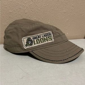 Great Lake Loons 2007 Green Army Style Strapback Hat Cap Minor League ECO3